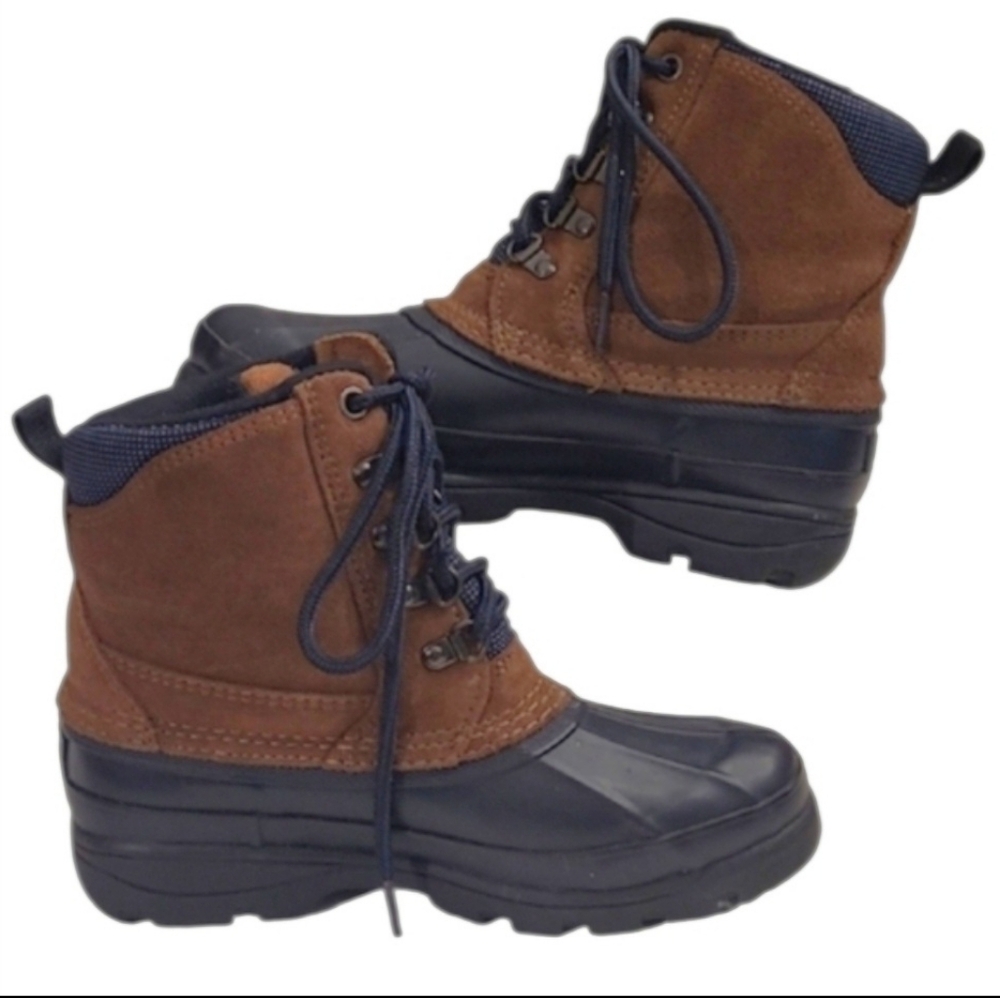Bass Caribou Duck Boots Waterproof Lace Up Rain / Snow Ankle Booties All Weather